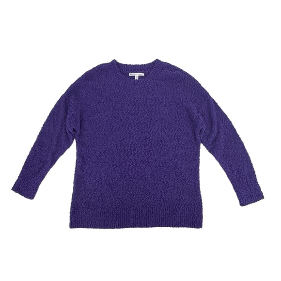 Seven 7 Purple Long Sleeve Popcorn Sweater Size Large Women’s - Picture 1 of 5